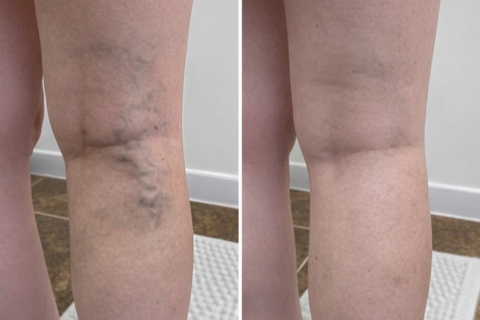 Лечение варикоза - результат после ЭВЛК